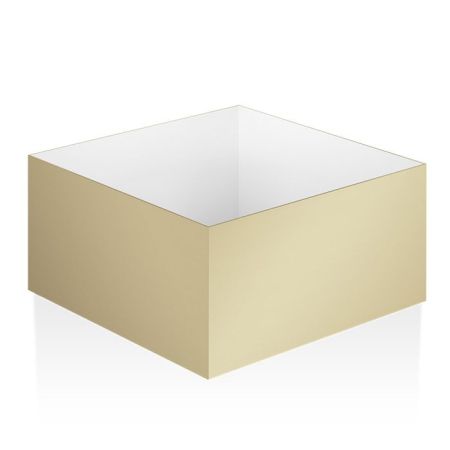 Decor Walther DW 367 Бокс универсальный 17x17x9см, цвет: золото матовое, артикул 0824782