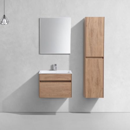 База под раковину Chiara 600 подвесная, 1 выкатной ящик soft-close, N.Oak, артикул VMC-2C600NO