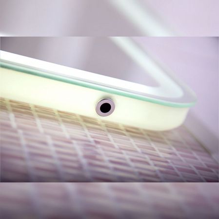 Зеркало Бриклаер Эстель-2 100 на взмах руки с подсветкой и часами, артикул 4627125414312