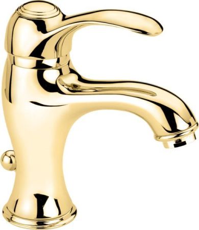 Смеситель Harmony с донным клапаном для раковины, цвет золото, артикул 22003OR