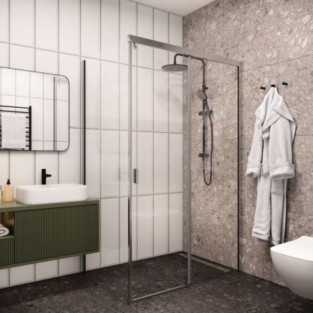 Ограждение MARBELLA 120 R душевое Cerutti SPA без поддона (80x120x190), артикул MARBELLA 120 R