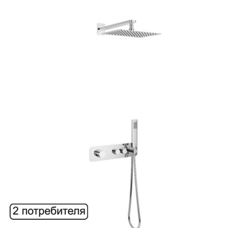Система для душа скрытого монтажа EXCELLENT Krotos AREX.SET.8035CR (хром)