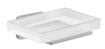 Gedy Atena, настенная стеклянная мыльница, цвет хром