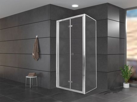 Душевой уголок Cerutti SPA Bella ZQD91T 90x90 профиль Хром стекло прозрачное