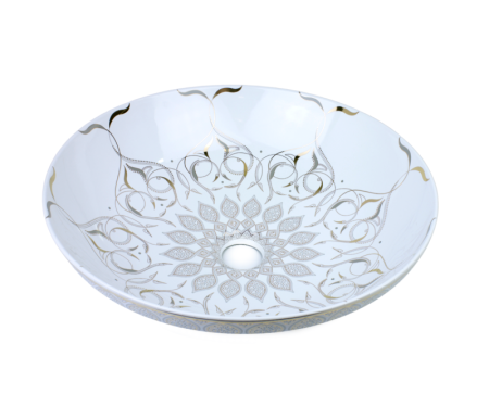 Раковина чаша Bronze de Luxe Persia 2008, белый, артикул 2008