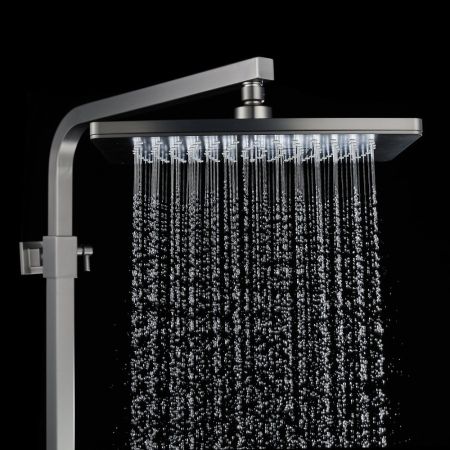 Душевая система Rose R1556T, пепельный