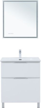Тумба под раковину Aquanet Алвита New 70 напольная, белый матовый, артикул 00344133