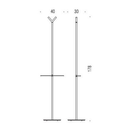 Colombo Planets Стойка 178 см, цвет: хром, артикул B9804.CR