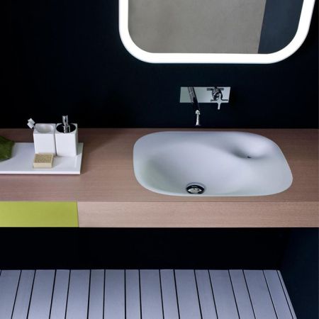 Agape Nivis Раковина встраиваемая 55.6х40.3х16 см, цвет: белая, артикул ACER0763I0Z *0