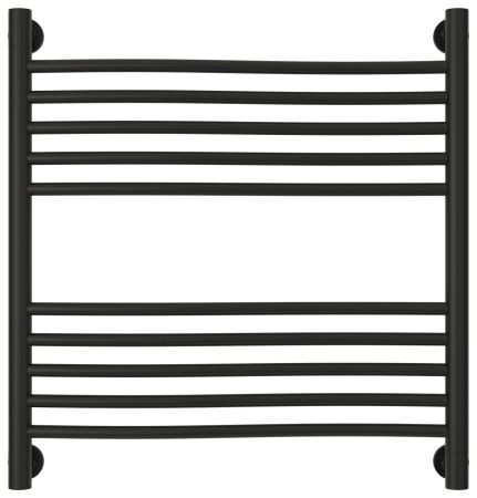 Полотенцесушитель водяной "ФЛЮИД+" 600х600 (Матовый Чёрный), артикул 31-0222-6060