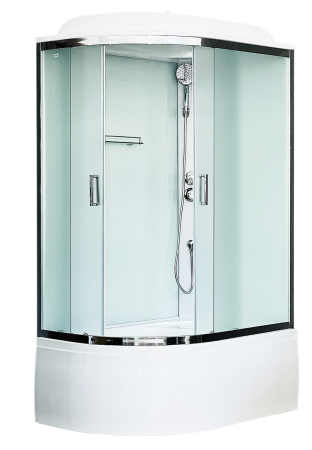 Душевая кабина Royal Bath RB 8120BK5-WC-CH (белое/матовое) правая, артикул RB8120BK5-WC-CH-R