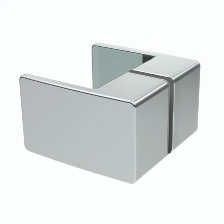 Душевой уголок Black&White Stellar Wind S701-900x900 радиальный профиль Серебристый хром стекло прозрачное, артикул 7019090