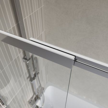 LUCE-VF-11-80/145-C-Cr Душевая шторка на ванну, артикул LUCE-VF-11-80/145-C-Cr