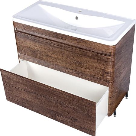 Тумба напольная "Атлантика 100", Люкс старое дерево, PLUS