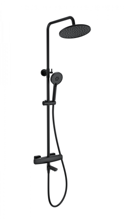 Душевая система с термостатом WONZON & WOGHAND NEO, Черный матовый (WW-B3035-A3-MB), артикул WW-B3035-A3-MB