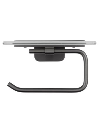 Держатель для туалетной бумаги с полкой WONZON & WOGHAND GRAFFITY, Темный графит (WW-9326)