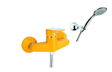 Смеситель для душа Fiore KEVON CHIC 81YX6510, хром/желтый, артикул 81YX6510