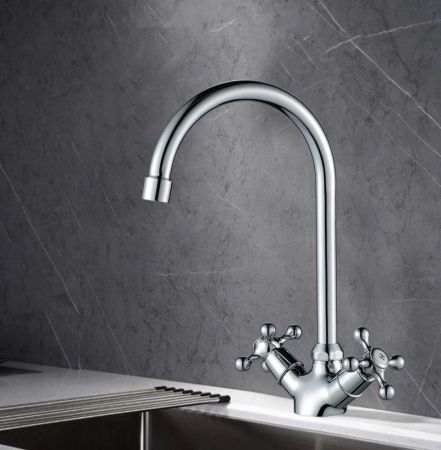 Смеситель для кухни WesnaArt RASSVET RAS02-110, хром, артикул RAS02-110