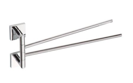 Полотенцедержатель Beta двойной поворотный  55x165x450мм, хром, артикул 132204102