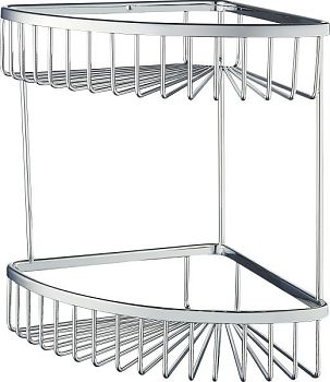 Полка для ванной 2-х ярусная WONZON & WOGHAND, Хром (WW-4128-CR)