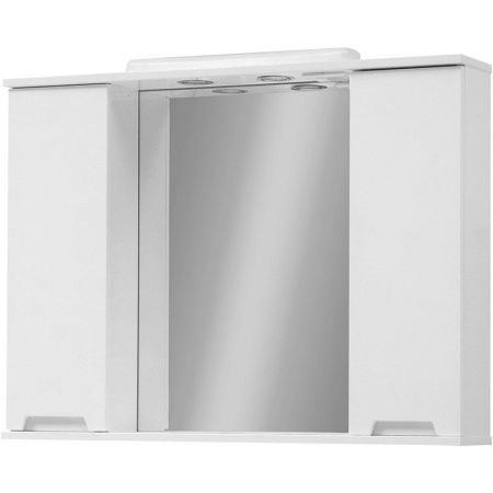 Зеркало со шкафом Cerutti SPA Ломбардия 95 hzlo с подсветкой Белое, артикул 7449