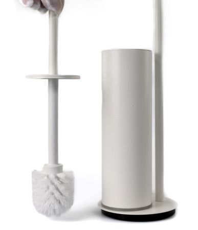 Stil Haus Hashi, стойка h63 см: бумагодержатель/ерш металлический, цвет белый матовый, артикул 969(24)