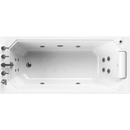 Акриловая ванна Radomir Уэльс 170x75 с гидромассажем Chrome-K1