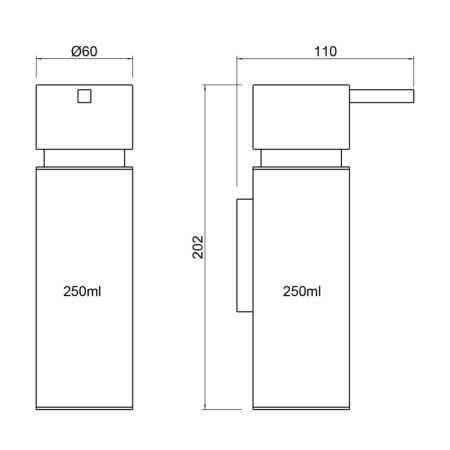Дозатор Timo Torne 43039/03 черный, артикул 43039/03