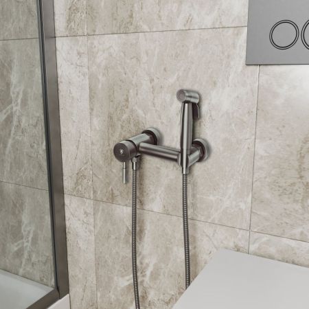 Гигиенический душ встраиваемый RUSH Melos графит (SUS1101-99Grey), артикул SUS1101-99Grey