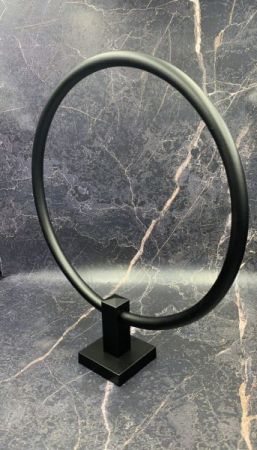 Stil Haus Urania, полотенцедержатель - кольцо, цвет чёрный матовый, артикул U07(23)