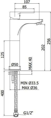 Смеситель для раковины Paffoni Red RED071CR105, артикул RED071CR120