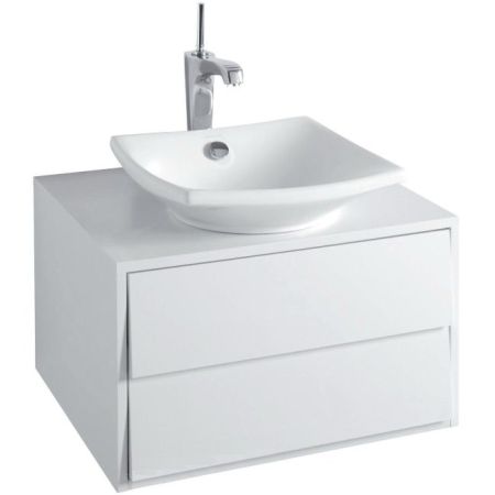 Тумба под раковину Jacob Delafon Escale 60 EB761-G1C подвесная Белая глянцевая, артикул EB761-G1C