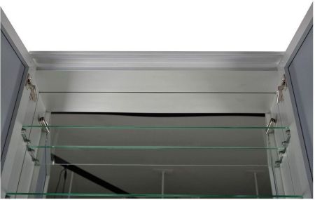 Зеркало-шкаф De Aqua 80 серебро