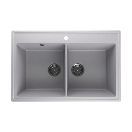 Кухонная мойка Ulgran Quartz Ruma 780-04, платина, артикул Ruma 780-04