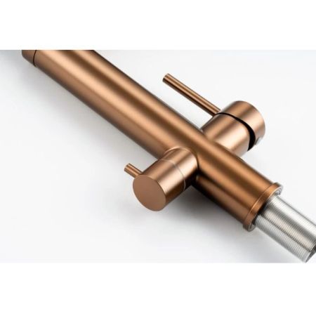 Смеситель для кухни с подключением фильтра Knotlor SS-15/RB, бронза, артикул SS-15/RB