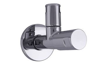 Schlosser Classic-Line, угловой вентиль с компрессионной гайкой, подключение 1/2"х3/8", цвет хром