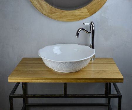 Раковина-чаша Bronze de Luxe 44 2421 Белый глянец