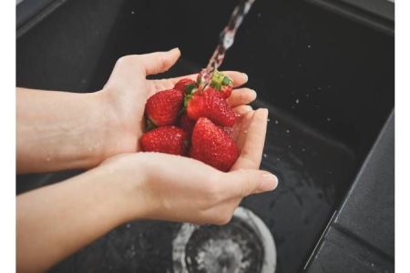 Мойка GROHE K400, 780 x 500 мм, черный гранит (31639AP0), артикул 31639AP0