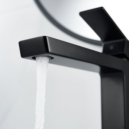 Смеситель для раковины высокий Rose R18H R1811H-1, черный