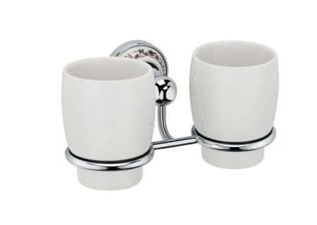 Стакан для зубных щеток Fixsen Bogema FX-78507 Хром Белый