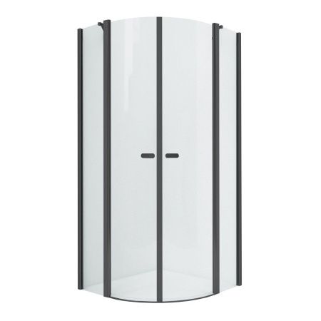 Душевое ограждение NEW TRENDY NEW SOLEO BLACK  80x80x195 K-0538 (черный)
