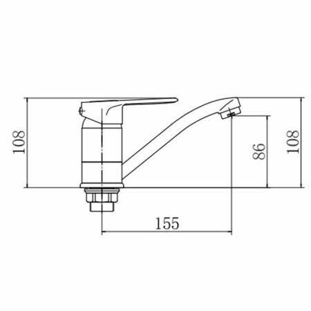 Смеситель для кухни FASHUN A4504-2, хром