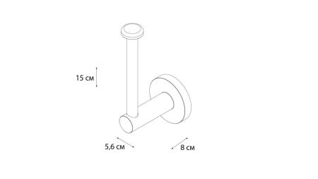 Держатель для туалетной бумаги FIXSEN HOTEL FX-31010B, хром, артикул FX-31010B