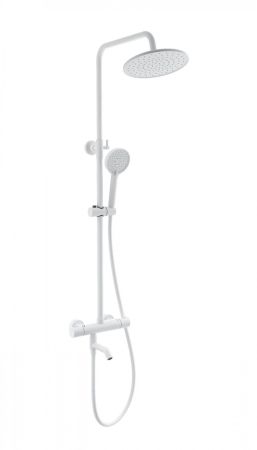 Душевая система с термостатом WONZON & WOGHAND INN 4, Белый матовый (WW-B3047-A1-MW), артикул WW-B3047-A1-MW