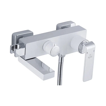 Смеситель для ванны Rose R1402F, белый/хром