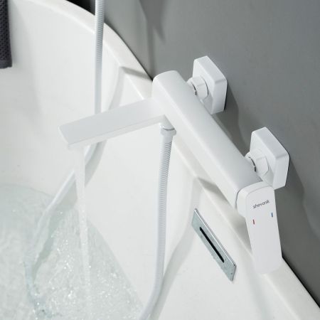 Смеситель для ванны Shevanik S9952C, белый, артикул S9952C