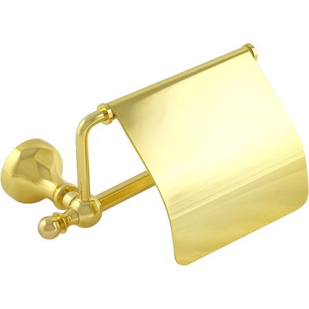 Держатель туалетной бумаги Veragio Gialetta VR.GIL-6481.DO с крышкой Золото, артикул VR.GIL-6481.DO
