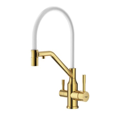 Смеситель для кухни с подключением фильтра Raglo R81.62.03, золотой сатин, артикул R81.62.03