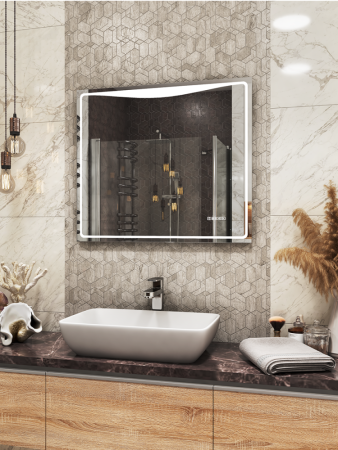 Зеркало VIGO Eva Media L 800, 80 см, артикул Eva Media L 800