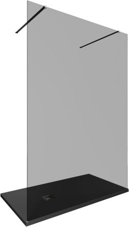 Душевая перегородка Allen Brau Infinity 2 140 3.21050.BA.T серебро браш, артикул 3.21050.BA.T